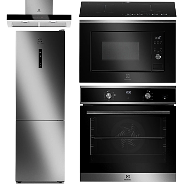 Electrolux Kitchen Appliance Bundle 3D model image 1 
