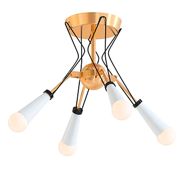 Ed Ellen Degeneres Piro Flush Mount 3D model image 1 