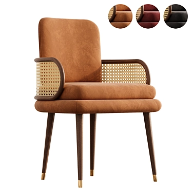 Elegant Blakey Dining Chair 3D model image 1 