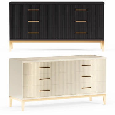 Modern Melbourne Chest of Drawers 3D model image 1 