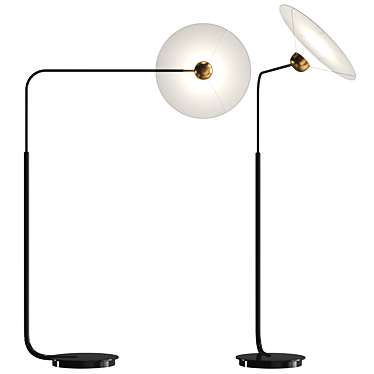 Saturn Sunlit Floor Lamp 3D model image 1 