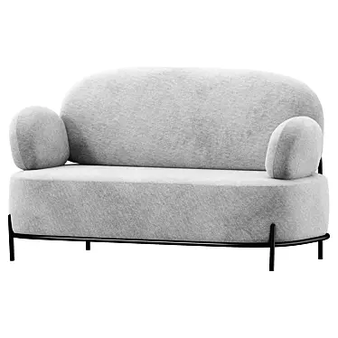 Coco 2-Seater Sofa: Stylish Comfort 3D model image 1 