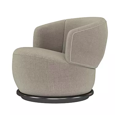 Sleek Orbit Armchair: Modern Elegance for Any Space 3D model image 1 