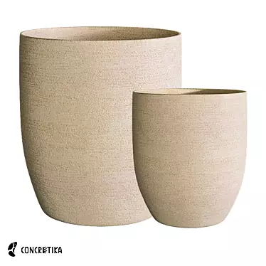 Elegant Surface Collection: Vase3 Planters 3D model image 1 