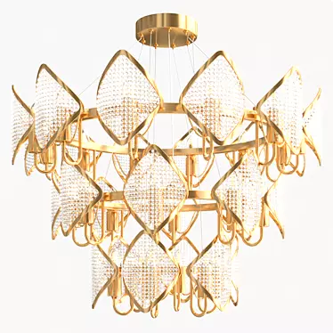 Sleek Nordic Chandelier 3D model image 1 