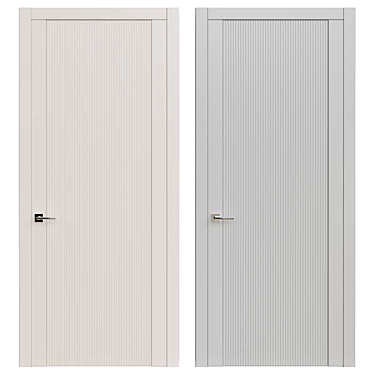 Modern Interior Door - 2200mm x 980mm 3D model image 1 