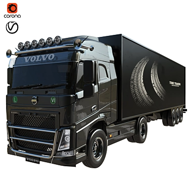 Powerful 2015 Volvo FH16 3D model image 1 