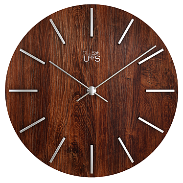 Tomas Stern 4033B Wall Clock - Vintage Style Wooden Design 3D model image 1 