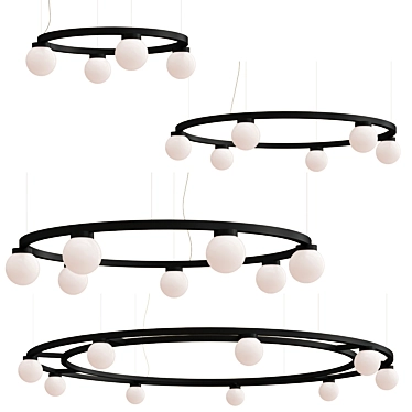 Illuminating Elegance: BALLZZZ LED Pendant 3D model image 1 