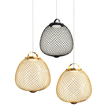 Elegant Pendant Light: Lampatron GARDE 3D model image 1 