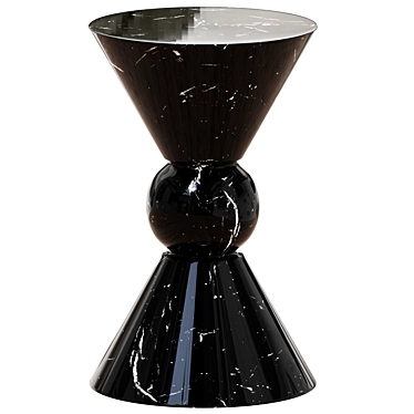 Elegant Marble Drink Table 3D model image 1 