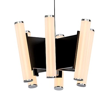 Elegant Deco Suspension Lamp 3D model image 1 