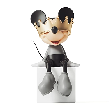 Vintage Mickey Mouse Figurine 3D model image 1 