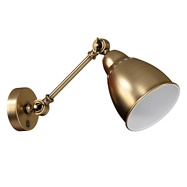 Elegant Wall Lamp with Switch - A2054AP 3D model image 1 