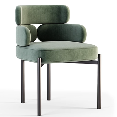 Elegant Sylvie Dining Chair 3D model image 1 