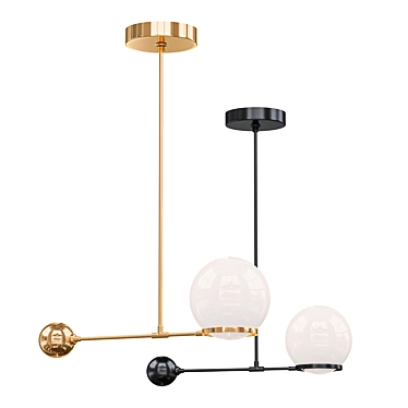 Contemporary Pendant Light Contrapesso 3D model image 1 
