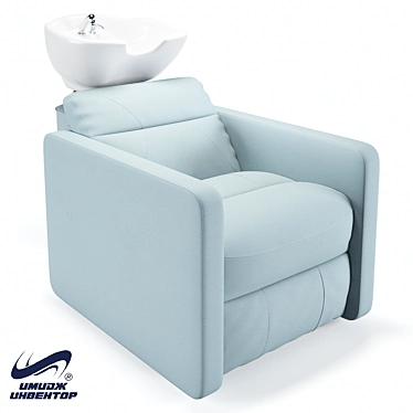 Soho Hairdressers Wash Recliner: Style and Comfort 3D model image 1 