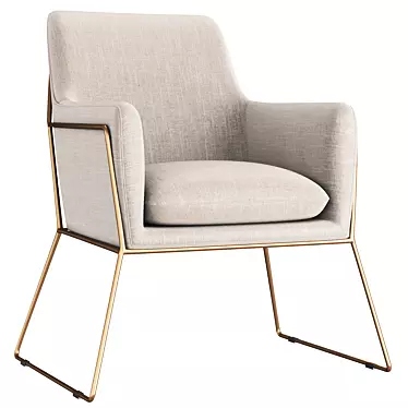 Emerald 2015 Chair: Elegant and Stylish 3D model image 1 