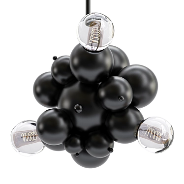 Elegant Bubble Light Chandelier 3D model image 1 