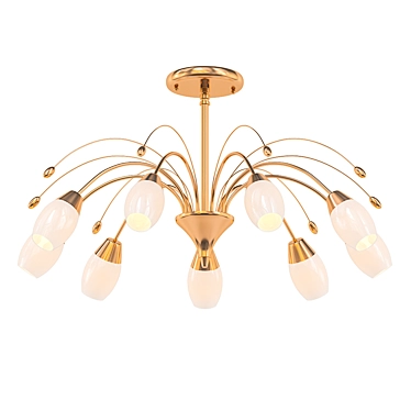 Elegant 9-Light Chandelier 3D model image 1 