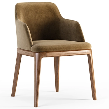 Poliform Grace Chair: Stylish and Comfortable 3D model image 1 