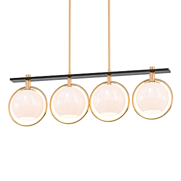 Stylish Carlyn 33" LED Pendant 3D model image 1 