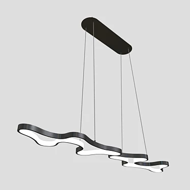 Minimalist LED Suspension Light 3D model image 1 