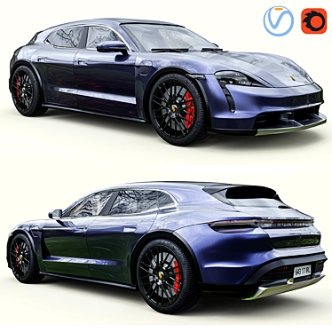 Porsche Taycan Turbo S XT 3D model image 1 