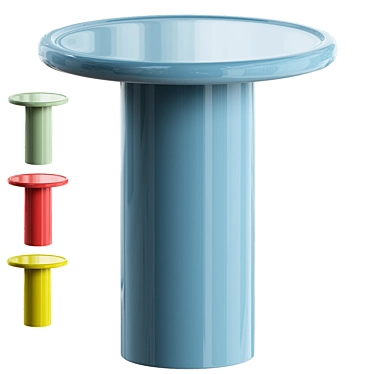  Sleek Tall Magazine Side Table 3D model image 1 