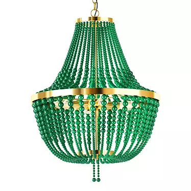 Elegant Chrysalis Chandelier: Stunning Design 3D model image 1 