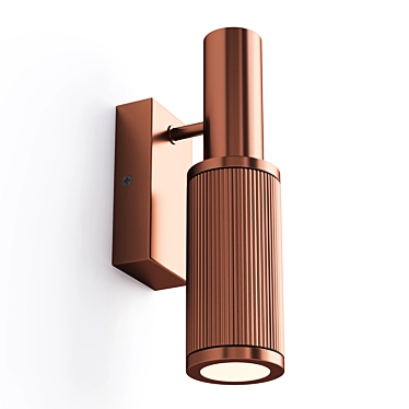 Bronze Outdoor Wall Lamp Penate 3D model image 1 