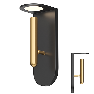 Teres Wall Light: Modern Cylinder Lamp 3D model image 1 