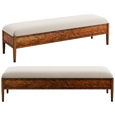 Timeless Elegance: Theodore Alexander Nova Bench 3D model image 1 