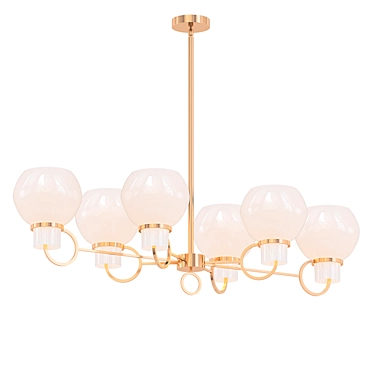 Elegant Rosemont Island Chandelier 3D model image 1 