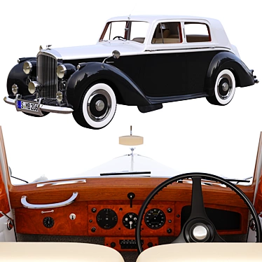 Luxurious and Stylish: Bentley R Type 1953 3D model image 1 