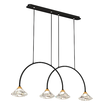 Title: Arco 4100/3/4 Pendant Light 3D model image 1 