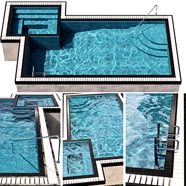 Caustic Blue Pool: V-Ray & Corona 3D model image 1 