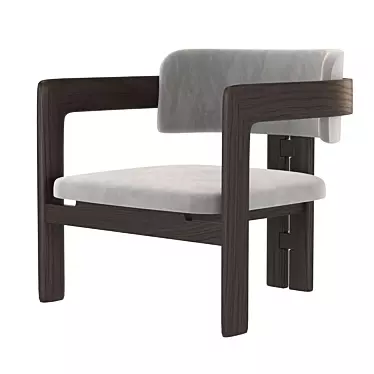 Gallotti&Radice Small Armchair: Modern Elegance for Any Space 3D model image 1 