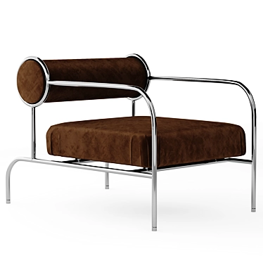 Sleek Cappellini Armchair: Modern Design 3D model image 1 