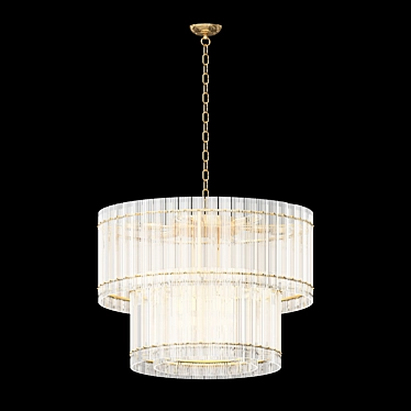 Eichholtz Ruby Chandelier: Elegant and Exquisite 3D model image 1 