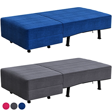 Lycksele Sofa Bed | Shiftebu Blue 3D model image 1 