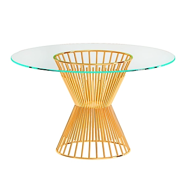 Modern Monti Dining Table 3D model image 1 