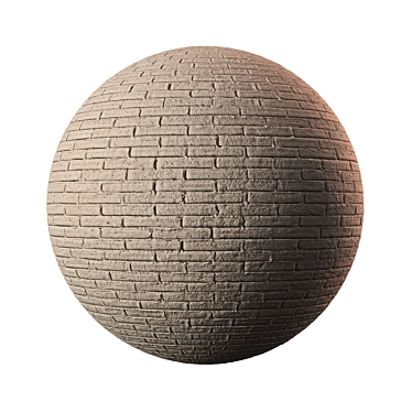 Seamless Brick Textures & 3D Sphere 3D model image 1 