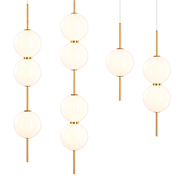 Sleek VOKE Pendant Lamp 3D model image 1 