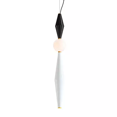 Sleek Gamma F Pendant Light 3D model image 1 