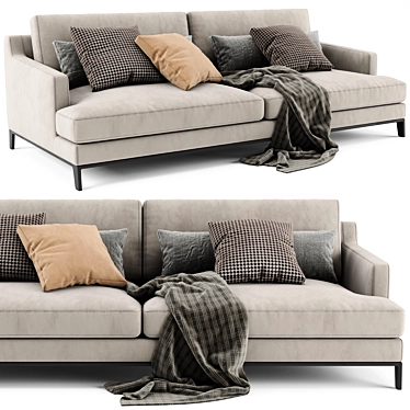 Poliform Bellport 2-Seater Sofa 3D model image 1 