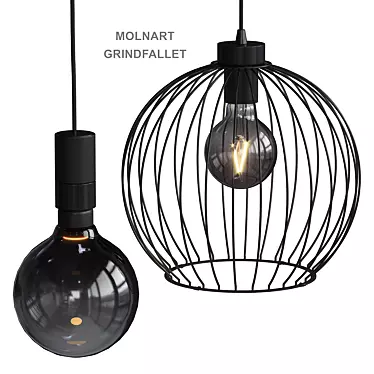 IKEA Grindfallet Molnart Pendant 3D model image 1 