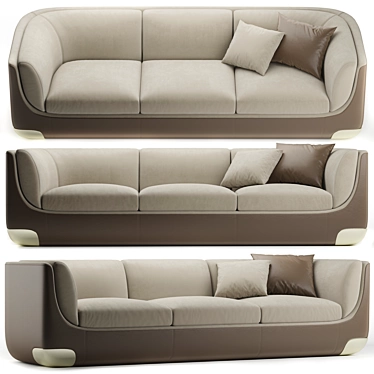 Elegant Longhi Sofa: Bravery 3D model image 1 