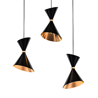 Bronze Dwell Cone Pendant 3D model image 1 
