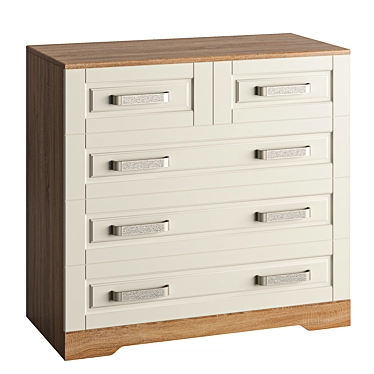 Elegant Provence Chest of Drawers 3D model image 1 